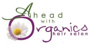 ahead with organics salon logo