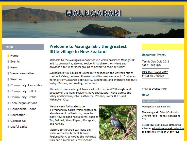 Maungaraki Website