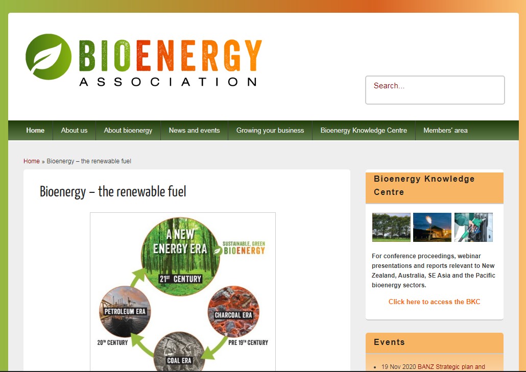  Bioenergy Association of New Zealand