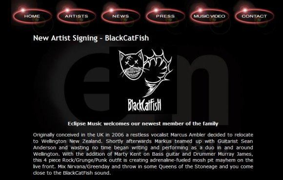 Eclipse Music record label screenshot
